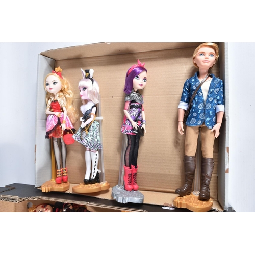 53 - A QUANTITY OF UNBOXED MATTEL EVER AFTER HIGH DOLLS, all appear complete, with accessories and in ver... 