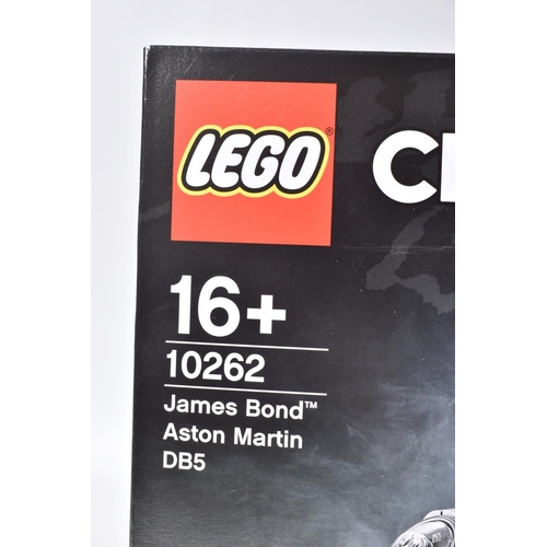 56 - A FACTORY SEALED LEGO CREATOR EXPERT 007 JAMES BOND ASTON MARTIN DB5, model no. 10262, never been op... 