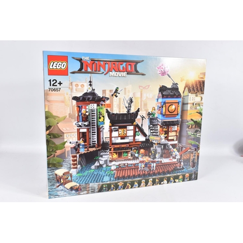 59 - A FACTORY SEALED LEGO 'THE NINJAGO MOVIE' CITY DOCKS, model no. 70657, never opened with factory sea... 