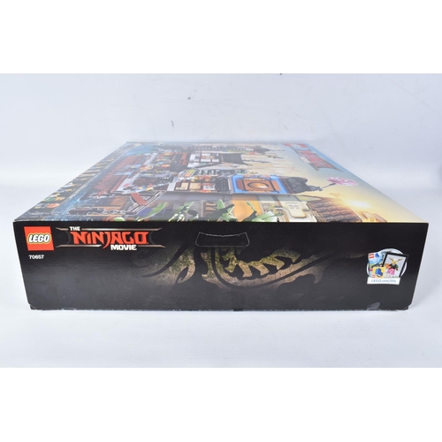 59 - A FACTORY SEALED LEGO 'THE NINJAGO MOVIE' CITY DOCKS, model no. 70657, never opened with factory sea... 