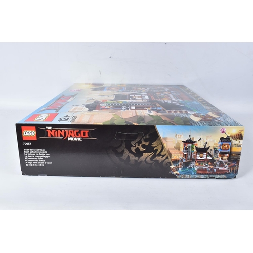 59 - A FACTORY SEALED LEGO 'THE NINJAGO MOVIE' CITY DOCKS, model no. 70657, never opened with factory sea... 