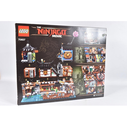 59 - A FACTORY SEALED LEGO 'THE NINJAGO MOVIE' CITY DOCKS, model no. 70657, never opened with factory sea... 