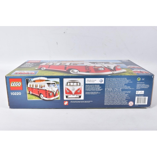 63 - A FACTORY SEALED LEGO CREATOR EXPERT VOLKSWAGON T1 CAMPER VAN, model no. 10220, 1334 pieces, never o... 