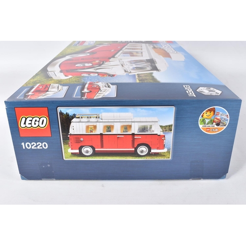 63 - A FACTORY SEALED LEGO CREATOR EXPERT VOLKSWAGON T1 CAMPER VAN, model no. 10220, 1334 pieces, never o... 