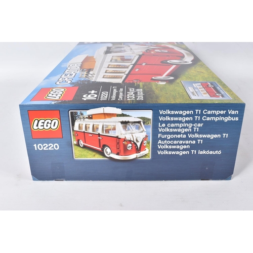 63 - A FACTORY SEALED LEGO CREATOR EXPERT VOLKSWAGON T1 CAMPER VAN, model no. 10220, 1334 pieces, never o... 