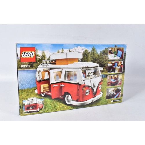 63 - A FACTORY SEALED LEGO CREATOR EXPERT VOLKSWAGON T1 CAMPER VAN, model no. 10220, 1334 pieces, never o... 