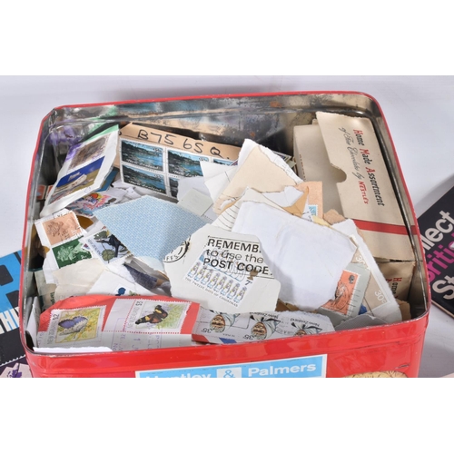 1 - WORLDWIDE COLLECTION OF STAMPS IN A BOX, we note some kiloware, packets of stamps, covers, odds of G... 