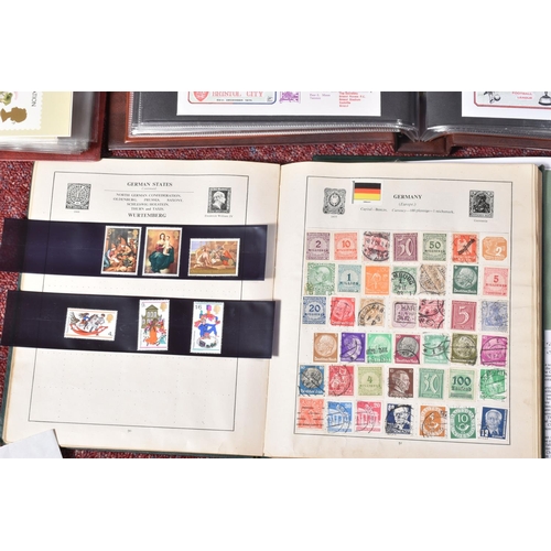 14 - BOX OF STAMPS INC MID PERIOD WORLDWIDE, ALBUM OF GB FDCs, to include a few signed and a few odds of ... 