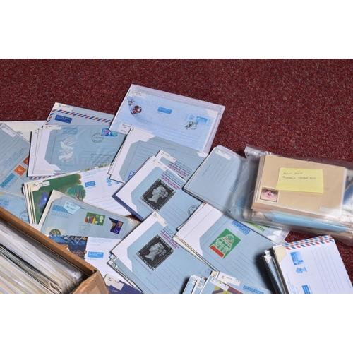 23 - LARGE COLLECTION OF GB LETTERGRAMME AND AEROGRAMMES BOTH MINT AND USED, three large boxes,  much to ... 