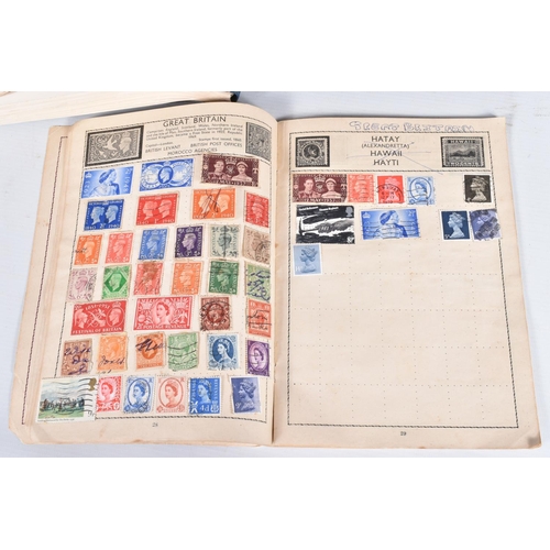 7 - MAINLY COMMONWEALTH MINT AND USED COLLECTION IN TWO JUNIOR TYPE ALBUMS AND FULL SIZED LOOSE LEAF ALB... 