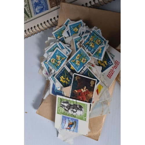 8 - AN ASSORTMENT OF STAMPS IN A BOX, main value in early GB PHQs inc cricket, jones etc