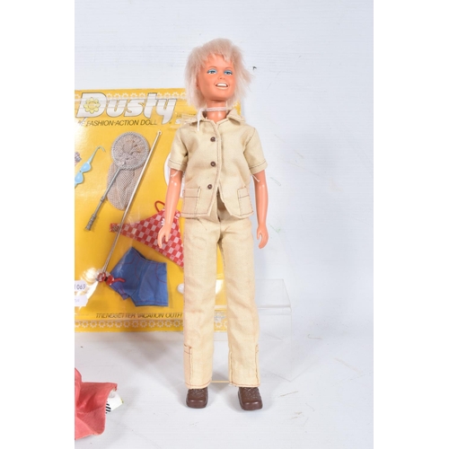 83 - AN UNBOXED G.M.F.G. KENNER DENYS FISHER DUSTY DOLL, appears complete and in fair condition, with a K... 