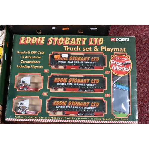 105 - A QUANTITY OF BOXED AND UNBOXED MODERN DIECAST VEHICLES, to include boxed Corgi Classics Eddie Stoba... 