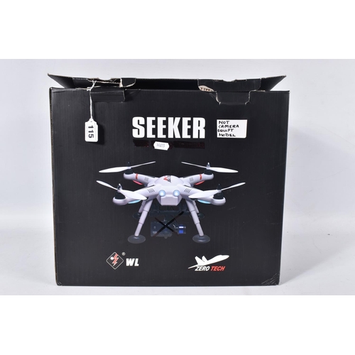 115 - A BOXED WL TOYS/ZERO TECH QUADROCOPTER SEEKER, No.V303, not tested but understood to be in full work... 