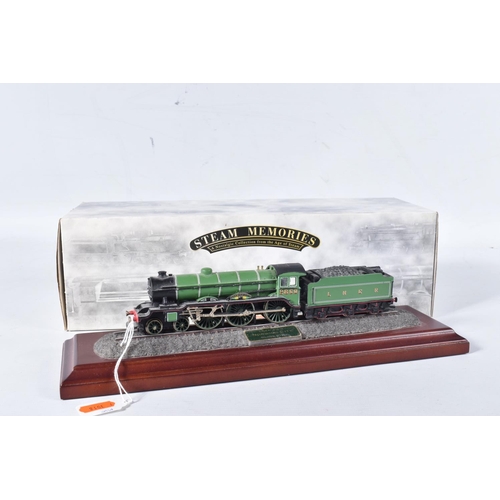 116 - A PART BOXED JULIANA COLLECTION HAND FINISHED RESIN MODEL OF A STEAM ROLLER, part of flywheel has br... 