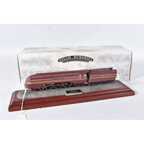 116 - A PART BOXED JULIANA COLLECTION HAND FINISHED RESIN MODEL OF A STEAM ROLLER, part of flywheel has br... 