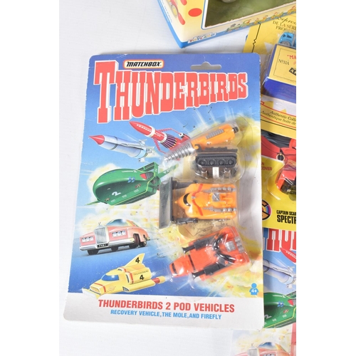 117 - A QUANTITY OF BOXED MODERN DIECAST VEHICLES, to include Matchbox Thunderbirds, Captain Scarlet and S... 