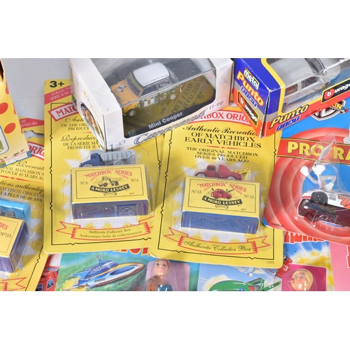 117 - A QUANTITY OF BOXED MODERN DIECAST VEHICLES, to include Matchbox Thunderbirds, Captain Scarlet and S... 