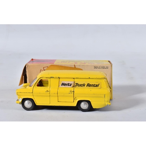 123 - TWO BOXED DINKY TOYS FORD TRANSIT VANS, No.407, both type 1 casting, promotional issues 'Kenwood Dom... 