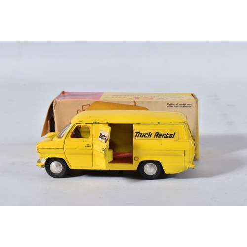 123 - TWO BOXED DINKY TOYS FORD TRANSIT VANS, No.407, both type 1 casting, promotional issues 'Kenwood Dom... 