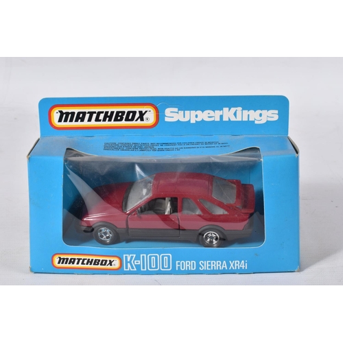 124 - A QUANTITY OF BOXED MATCHBOX SUPERKINGS FORD SIERRA CAR MODELS, No.K-100 (XR4i) and K-162 (RS 500 Co... 