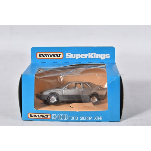 124 - A QUANTITY OF BOXED MATCHBOX SUPERKINGS FORD SIERRA CAR MODELS, No.K-100 (XR4i) and K-162 (RS 500 Co... 