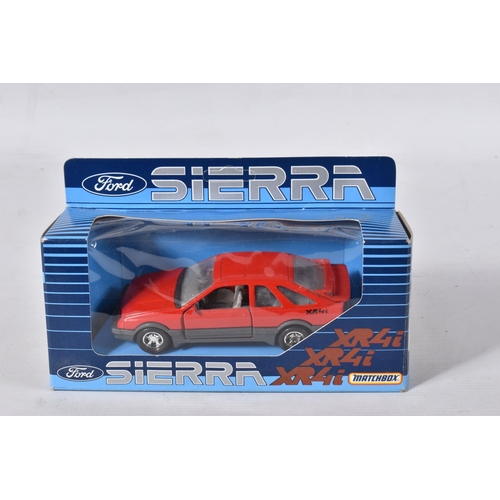 124 - A QUANTITY OF BOXED MATCHBOX SUPERKINGS FORD SIERRA CAR MODELS, No.K-100 (XR4i) and K-162 (RS 500 Co... 