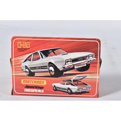 124 - A QUANTITY OF BOXED MATCHBOX SUPERKINGS FORD SIERRA CAR MODELS, No.K-100 (XR4i) and K-162 (RS 500 Co... 