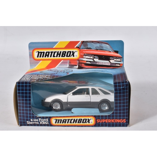 124 - A QUANTITY OF BOXED MATCHBOX SUPERKINGS FORD SIERRA CAR MODELS, No.K-100 (XR4i) and K-162 (RS 500 Co... 