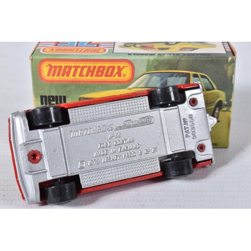 127 - A QUANTITY OF BOXED MATCHBOX SUPERFAST 1-75 SERIES DIECAST VEHICLES, to include a number of Ford car... 