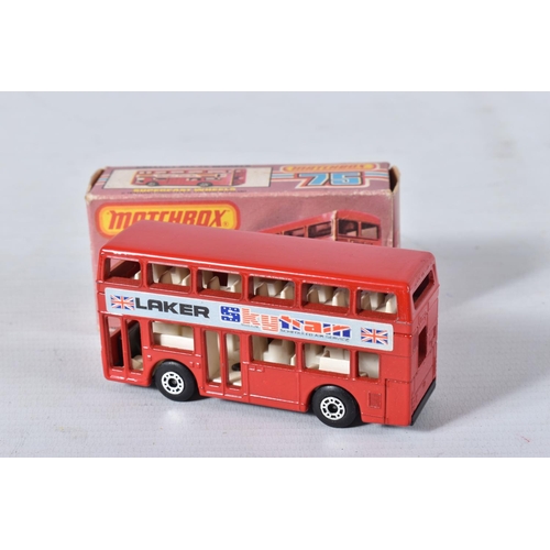 127 - A QUANTITY OF BOXED MATCHBOX SUPERFAST 1-75 SERIES DIECAST VEHICLES, to include a number of Ford car... 