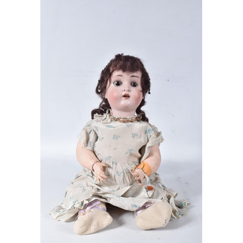 94 - AN ARMAND MARSEILLE FOR SEYFARTH & REINHARDT BISQUE HEAD DOLL, nape of neck marked 'Armand Marseille... 