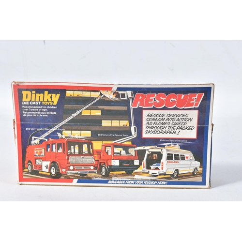 144 - FOUR BOXED LATER ISSUE DINKY TOYS FORD TRANSIT VANS, all are type 3 casting except No.276 (type 2), ... 