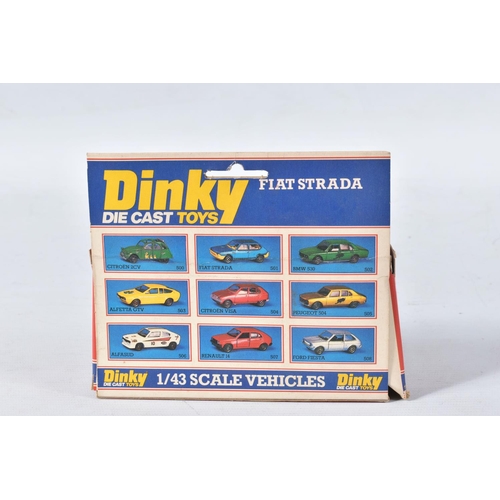 146 - FIVE BOXED LATER ISSUE DINKY TOYS CARS, Volvo 265DL Estate, No.122 (Italian made model), Austin Prin... 