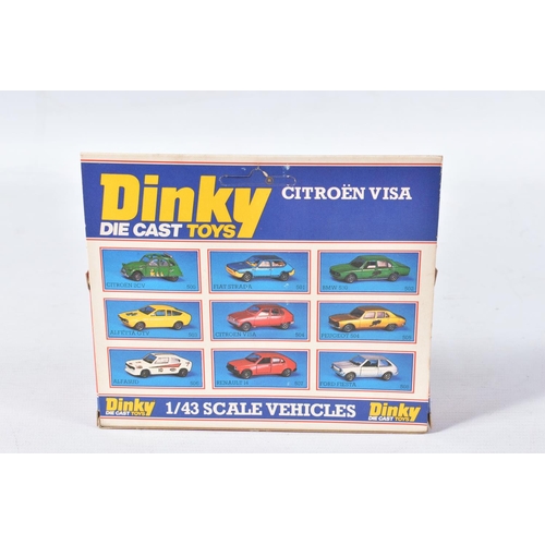 146 - FIVE BOXED LATER ISSUE DINKY TOYS CARS, Volvo 265DL Estate, No.122 (Italian made model), Austin Prin... 