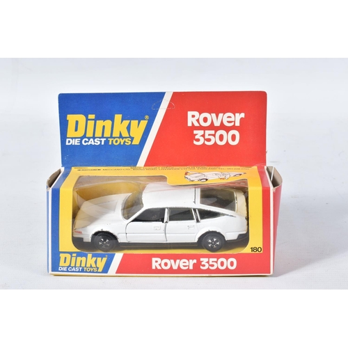 146 - FIVE BOXED LATER ISSUE DINKY TOYS CARS, Volvo 265DL Estate, No.122 (Italian made model), Austin Prin... 