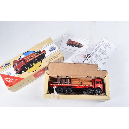 156 - A QUANTITY OF BOXED CORGI CLASSICS BREWERY RELATED SETS AND MODELS, to include Foden FG Flatbed Scot... 