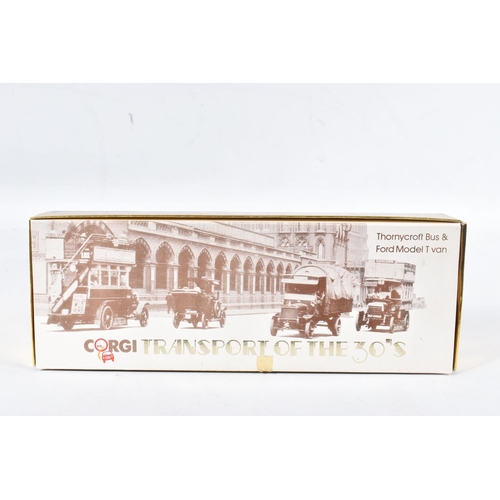 160 - A QUANTITY OF BOXED CORGI CLASSICS FORD MODEL T VANS AND TANKER MODELS, to include J. Lyons & Co. va... 