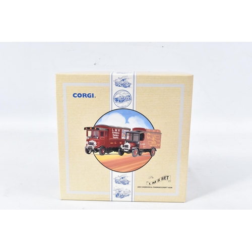 161 - A QUANTITY OF BOXED CORGI CLASSICS MODELS AND GIFT SETS, to include assorted Bedford O Series Pantec... 