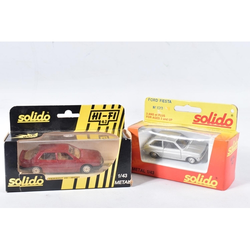 166 - A QUANTITY OF BOXED AND UNBOXED SOLIDO 1/43 SCALE DIECAST VEHICLES, vast majority are models of vari... 