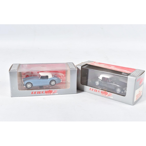 167 - A QUANTITY OF BOXED DIECAST MODELS OF VINTAGE CARS, to include examples by Brumm, Elicor, Rio, Vites... 