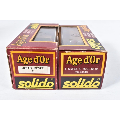 169 - A QUANTITY OF BOXED SOLIDO AGE D'OR DIECAST MODELS, all appear complete and in good condition, look ... 