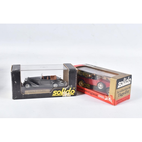 169 - A QUANTITY OF BOXED SOLIDO AGE D'OR DIECAST MODELS, all appear complete and in good condition, look ... 