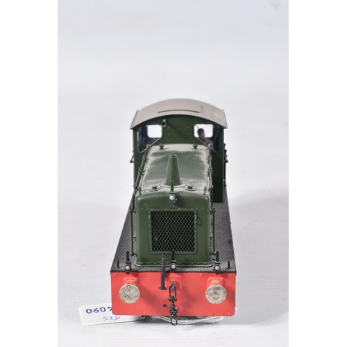 187 - A BOXED BACHMANN BRASSWORKS O GAUGE DREWRY CLASS 04 SHUNTER, No.D2276, lightly weathered B.R. green ... 