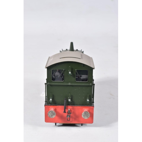 187 - A BOXED BACHMANN BRASSWORKS O GAUGE DREWRY CLASS 04 SHUNTER, No.D2276, lightly weathered B.R. green ... 