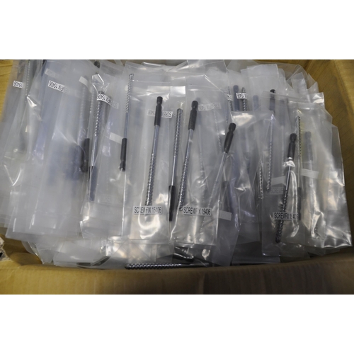 1059 - FOUR BOXES OF SPARES AND CONSUMABLES comprising of two boxes of new unused KAMASA 16mm wood drill 4 ... 