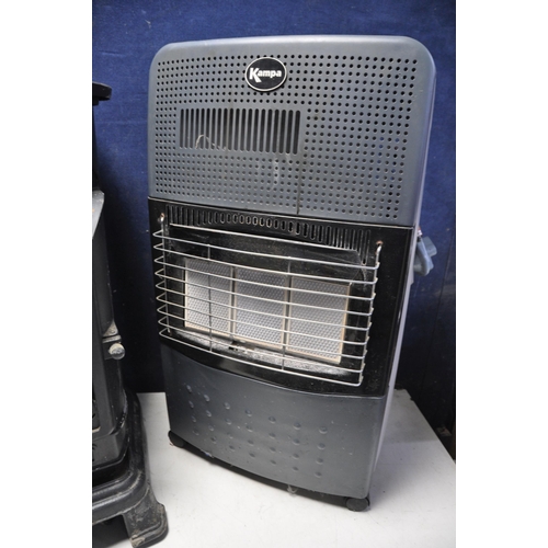 1074 - A PROVENCE GAS HEATER along with a Kampa LW21-2 gas heater