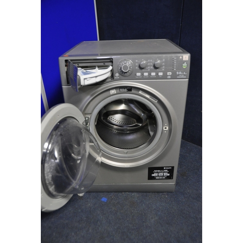 1087 - A HOTPOINT WDAL9640 WASHING MACHINE measuring width 60cm x depth 60cm x height 85cm (PAT pass and po... 