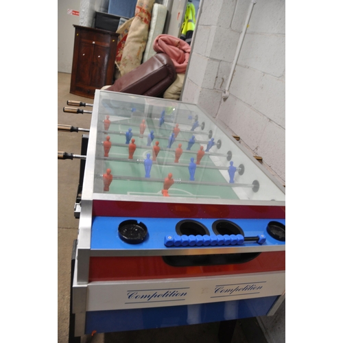 1093 - AN ESD COMPITION TABLE FOOTBALL GAME coin operated, width 153cm x total depth with handles 104cm x h... 