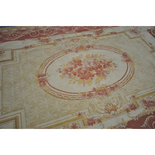 1248 - A LAURA ASHLEY AUBUSSON RUG, 263cm x 185cm